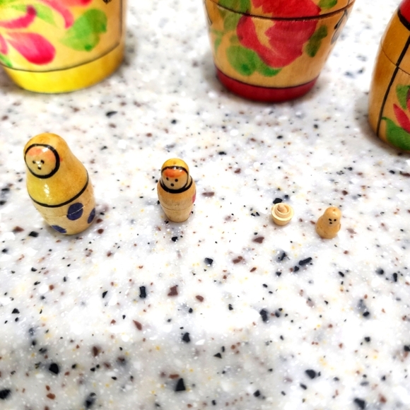 Russian Colorful Nesting Dolls USSR - Picture 5 of 13